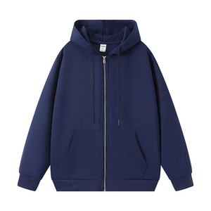 Sweat-shirts à capuche zippés pour hommes en molleton 100% coton, poids lourd, vente en gros, hiver, épaules tombantes, avec logo personnalisé, fabriqués au Pakistan - Product Image 5