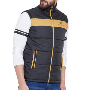 Chaleco acolchado informal transpirable impermeable de alta calidad OEM para hombre, ropa de abrigo de invierno de nailon/poliéster personalizable - Product Image 4