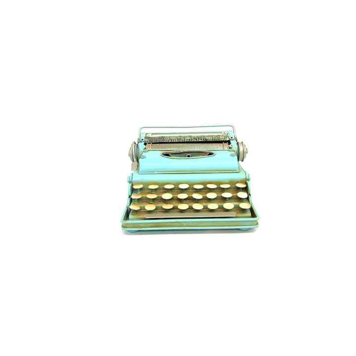 Decorative Metal Typewriter Figurine Gift