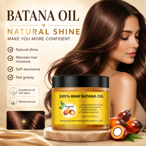 Huile capillaire de Batana biologique non raffinée, pressée à froid, en vrac, anti-chute, pour des cheveux plus épais et plus forts - Product Image 2