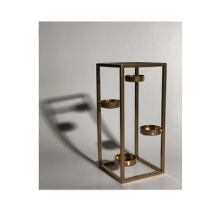 Modern minimalist metal <b>candle</b> holders for tealight <b>taper</b> and pillar <b>candles</b> ideal for home office bedroom decor - Product Image 6
