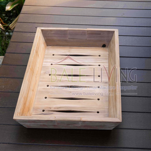 Offre Spéciale meilleur plateau de service en bois, plateau de service rectangulaire avec poignée fabriqué en Indonésie écologique - Product Image 6