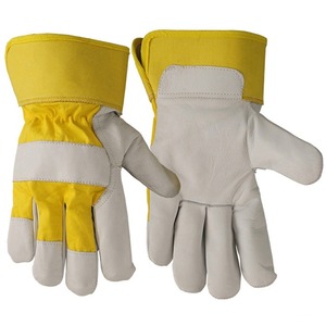 Nuevos guantes de trabajo de seguridad de último diseño Guantes DE TRABAJO canadienses de cuero de alta calidad Guantes de aparejo con logotipo personalizado - Product Image 2