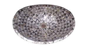 Fregadero de lavabo de nácar hecho a mano de lujo de concha Natural para baño, tocador, fácil de limpiar, diseño moderno para el hogar, superventas - Product Image 4