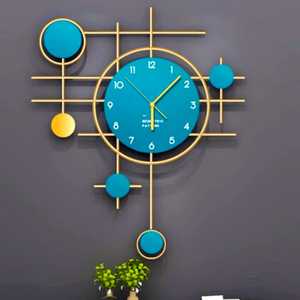 Design unique personnalisé en métal doré décorer les décorations de l'horloge murale restaurant de hall délicat pour les accessoires de maison de vente chaude - Product Image 6