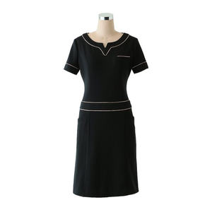 Robe de soirée pour femme Paris, noire et beige argenté, taille 13 (M) - Confortable, coupe trapèze, taille naturelle, longueur ras du sol, simple, pour le printemps - Product Image 1
