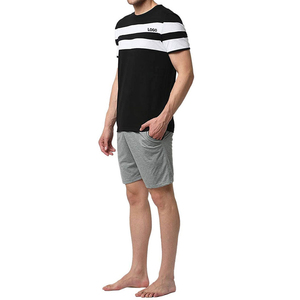 Chándal de camisa corta personalizado de alta calidad OEM para hombre, conjuntos de pantalones cortos de dos piezas deportivos de verano transpirables con diseños estampados informales - Product Image 6