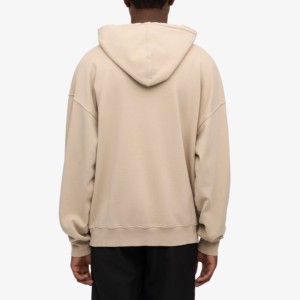 Sudadera con capucha de hombre pesado con bordado en blanco de alta calidad 2025, jersey con estampado de logotipo personalizado de gran tamaño, sudaderas con capucha personalizadas de algodón para hombre - Product Image 6