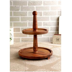 Acacia Wooden 3 Tier Round Cake <b>Stand</b> Tabletop Decorative <b>Cupcake</b> <b>Stand</b> Snacks and Pastry Serving Display <b>Stand</b> - Product Image 4