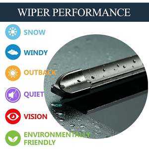 ชุดที่ปัดน้ำฝนกระจกหน้า3ชิ้น24 + 18 + 14ใบปัดน้ำฝนด้านหลังใบมีดสำหรับรถยนต์วอลโว่ยางธรรมชาติ - Product Image 6