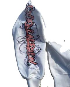 เสื้อฮู้ดดี้ผู้ชายดีไซน์ล่าสุด คุณภาพพรีเมียม ประดับเพชรเทียม รุ่นใหม่ล่าสุด ซิปหน้า ล้างสีแบบสโตนวอช พิมพ์ลายซิลค์สกรีน - Product Image 3