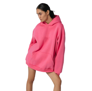 Sweat à capuche oversize pour femme en molleton 100 % coton doux et chaud, confortable, avec logo frontal – Idéal pour le quotidien décontracté - Product Image 1