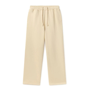 Pantalones de chándal de pierna ancha apilados personalizados, pantalones de chándal para correr, pantalones de chándal de felpa francesa para hombre, pantalones acampanados para hombre lavados - Product Image 1