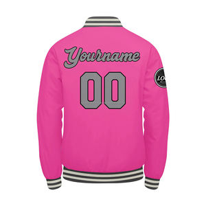 Veste d'université personnalisée faite à la main, manches en cuir de laine de qualité supérieure, col montant, broderie, décoration, Patches-MCACVJ-52 chenille - Product Image 3