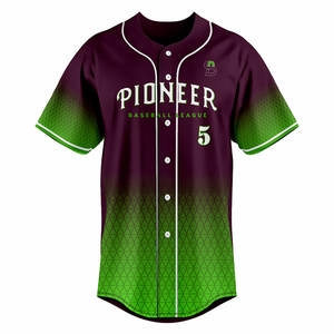 Jersey de béisbol con botones de fabricante de Pakistán Jersey de béisbol de color sólido Jersey de béisbol - Product Image 5
