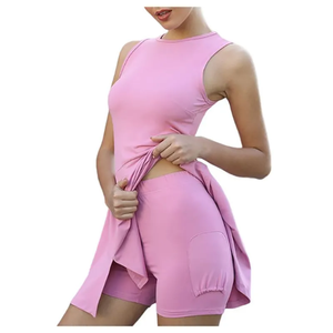 OEM Professional Women's Tennis Uniform 100% Polyester Lightweight Breathable Quick Dry Plus Size Anti-UV Anti-Bacterial Custom - Product Image 5