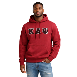 Sudadera con Capucha de Chenilla Kappa Alpha Psi Krimson Kream, Sudadera Clásica con Letras Griegas de la Fraternidad Nupe - Product Image 1