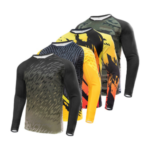 Vêtements de sport de course respirants de haute qualité, manches longues, séchage rapide, maillot MX BMX VTT, élastique, hors route, moto, couleur et logo personnalisés - Product Image 5