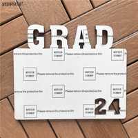 Bingkai Foto MDF Sublimasi Persegi Panjang Bersertifikat REACH EN71 150x180mm Tebal 5mm untuk Wisuda, Logo Kustom, Heat Press MDFSUB