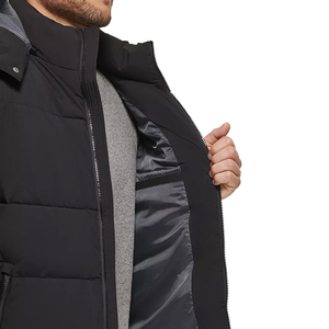 Chaqueta acolchada de invierno con estilo para hombre, superventas, logotipo personalizado cosido de fábrica, servicios ODM, impermeable y de talla grande, precio - Product Image 6