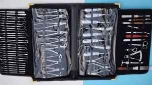 ชุดเครื่องมือผ่าตัดช่องปากคุณภาพสูง คีมถอนฟัน สแตนเลส แบบใช้มือ 61 ชิ้น ด้ามจับตามหลักสรีรศาสตร์ - Product Image 4