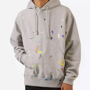 เสื้อฮู้ดแขนยาวโอเวอร์ไซส์สำหรับผู้ชายผ้าฝ้าย100% ระบายอากาศได้ดีผลิตในปากีสถานสำหรับฤดูใบไม้ร่วงขายส่ง - Product Image 6