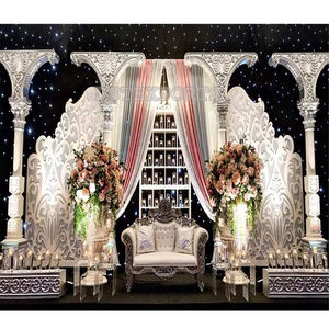 Escenario de boda de plata eminente Ottawa Evento DE BODA americano Escenario de fibra Escenario de recepción de boda canadiense Superior - Product Image 1