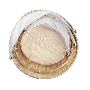 Lleve la belleza de la naturaleza al interior con nuestras cubiertas de cesta de bambú natural - Product Image 1