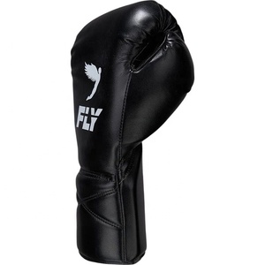 Gants d'entraînement de boxe en cuir véritable de haute qualité, personnalisés, à lacets, noirs, pour adultes, pour le kickboxing - Product Image 2