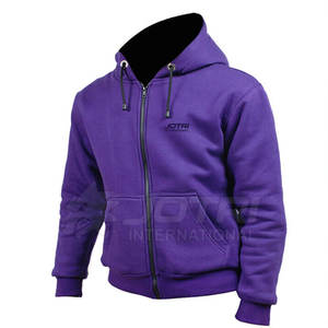 Sweats à capuche de moto décontractés pour hommes, vêtements d'hiver de couleur unie, sweats à capuche de moto à fermeture éclair pour hommes - Product Image 4