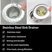Vente en gros : Filtre de vidange en acier inoxydable pour évier, panier de vidange pour lavabo, filtre de vidange Jali pour lavabo, pour égouts de cuisine, salle de bain et douche