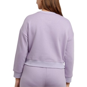 Sudadera de Invierno de Alta Calidad para Mujer, 100% Algodón, Diseño Casual Personalizado, Cuello Redondo Forrado, Logotipo Frontal, Tejido de Felpa - Product Image 5