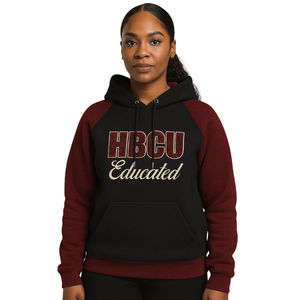 Sudadera con Capucha de Manga Raglán con Bordado Chenille de la Hermandad Griega Delta Divine Nine, Estilo Universitario, para Estudiantes de HBCU - Product Image 1