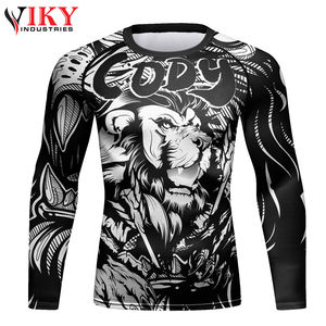 เครื่องป้องกันผดผื่นแบบระเหิดได้เต็มที่กำหนดเอง MMA rushguard - Product Image 2