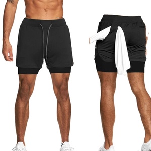 Different Colors And Design <b>Men</b> <b>Compression</b> <b>Shorts</b> Custom Logo Lightweight Woven 2 in 1 Workout <b>Shorts</b> Fitness <b>Shorts</b> For <b>Men</b> - Product Image 4