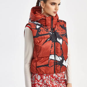 Nouveau style femmes gilet d'hiver léger sans manches vêtements d'extérieur chauds gilet bouffant en gros - Product Image 1