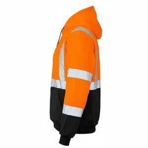 Sudadera de Seguridad Reflectante de Alta Calidad para Hombre, Sudadera de Forro Polar Reflectante de Alta Visibilidad, Servicio OEM - Product Image 6