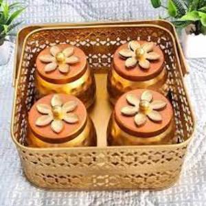 Caja de frutas secas de metal con una cesta de diseño, con una antigua compleja para complementar las cocinas tradicionales y modernas - Product Image 6