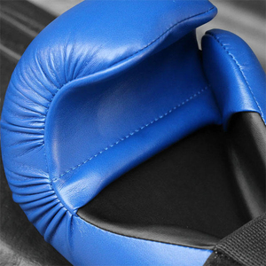 Guantes de entrenamiento de mano abierta de cuatro capas profesionales de alta calidad transpirables cómodos cuero genuino estirable Kick Boxing - Product Image 5
