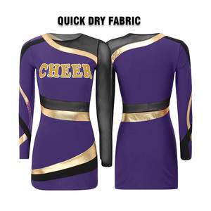Quick-Dry Durable Sustainable Spandex <b>Cheerleader</b> Uniforms Anti-Wrinkle Fabric Customizable Design Styles OEM Service Available - Product Image 3