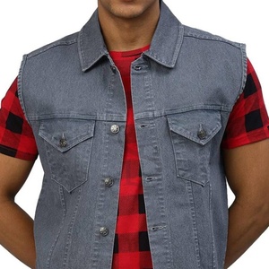 High Quality Winter Denim <b>Vest</b> for Men Streetwear Custom Logo Classic Look 100% Cotton Quick Dry Down Filled <b>Heated</b> - Product Image 3