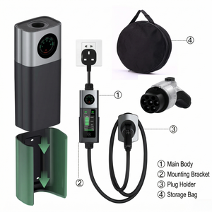 Station de recharge rapide portable intelligente 22 kW EVSE Type 2 GBT OCPP 1.6J contrôlée par application, 11 kW 7 kW, pour la location commerciale et l'alimentation des flottes - Product Image 1