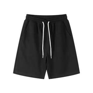 Custom Logo Men's Athletic Gym <b>Shorts</b> 100% Polyester Light <b>Joggers</b> for Running & Workout Solid Pattern Casual Style - Product Image 4
