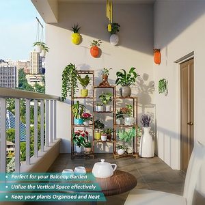 Meilleure vente support de plante en bois à plusieurs niveaux intérieur extérieur échelle support de fleurs présentoir de plantes support de stockage de plantes de jardin - Product Image 4