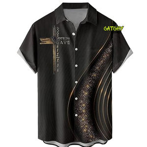 CATCHY GEARS Nueva Camiseta de Verano para Hombre, Diseño Personalizado de Alta Calidad, Estilo Tribal Polinesio Hawaiano, Transpirable y de Secado Rápido - Product Image 4