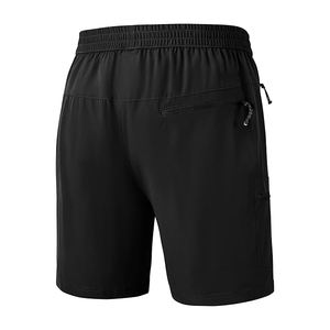 Top Premium High Trending Men's 100% Poliéster Multi-Bolsillos Stretch Cargo Shorts Cintura media Alta calidad Sólido Antiarrugas - Product Image 2