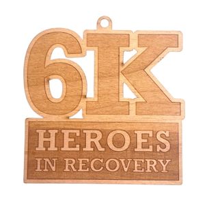 Medalla de madera personalizada, grabado láser de agradecimiento Natural - Product Image 6