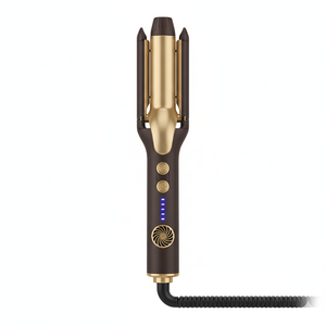 Fer à friser électrique professionnel en céramique PTC avec logo personnalisé pour styler, avec écran LED, 230°C 450°F - Product Image 1