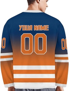 Mayorista Profesional Hockey Sobre Hielo Jerseys OEM Custom Teamwear Impresión Sublimada Durable Poliéster Pro Fit Quick Dry Uniformes - Product Image 6