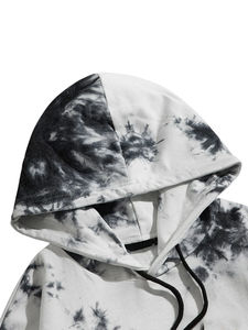 Sweat à capuche décontracté pour homme, coupe ample, en polaire respirante, avec poche, imprimé numérique, idéal pour l'hiver - Product Image 4